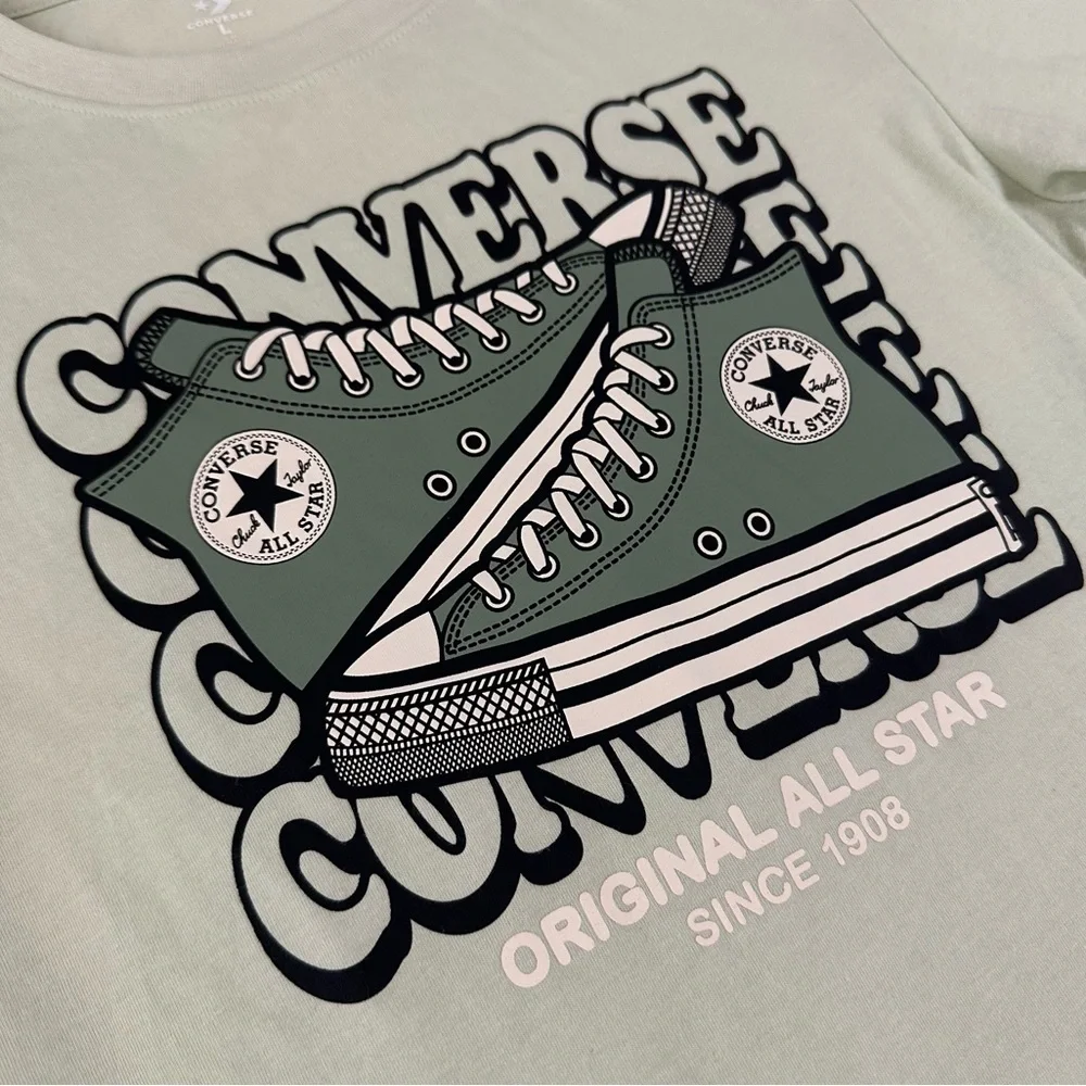 Converse Original All Star Girls Sneaker Graphic Tee